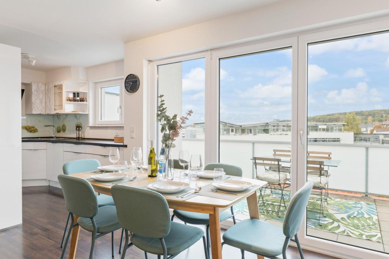 Design-Apartment - Kueche - Dachterrasse - Zentral Leinfelden-Echterdingen Dış mekan fotoğraf