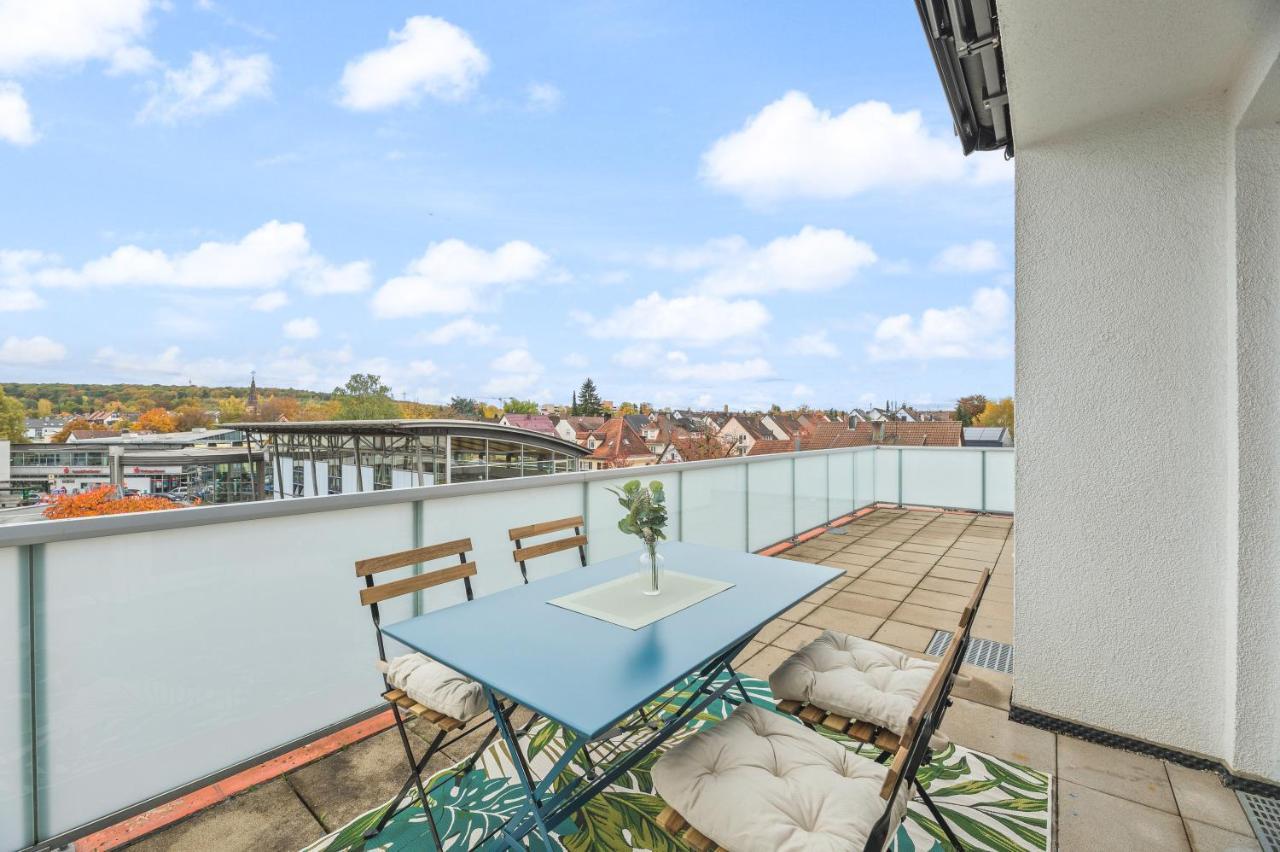 Design-Apartment - Kueche - Dachterrasse - Zentral Leinfelden-Echterdingen Dış mekan fotoğraf