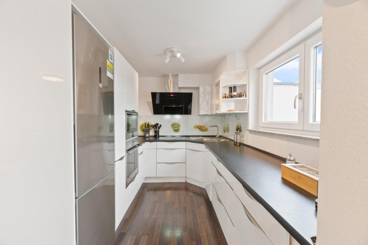 Design-Apartment - Kueche - Dachterrasse - Zentral Leinfelden-Echterdingen Dış mekan fotoğraf