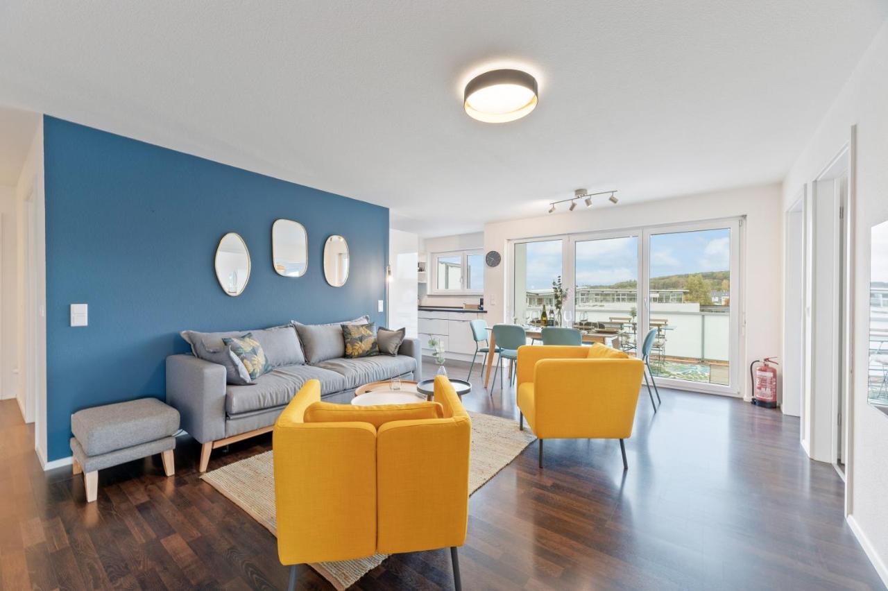 Design-Apartment - Kueche - Dachterrasse - Zentral Leinfelden-Echterdingen Dış mekan fotoğraf
